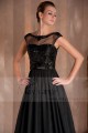 Black Party Dress With Cap- Sleeve - Ref L093 - 05
