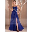 Aquamarine Long Dress Navy Heart Bust Beach For Wedding Guests - Ref L167 - 03