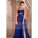 Aquamarine Long Dress Navy Heart Bust Beach For Wedding Guests - Ref L167 - 04