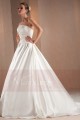 Draped Satin Strapless Modern Wedding Dresses - Ref M319 - 03
