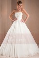 Beautiful Flower White Strapless Bridal Gown - Ref M331 - 03