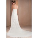 Empire Strapless Chiffon Bridal Gown With Cape - Ref M327 - 03