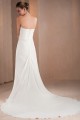 Empire Strapless Chiffon Bridal Gown With Cape - Ref M327 - 03