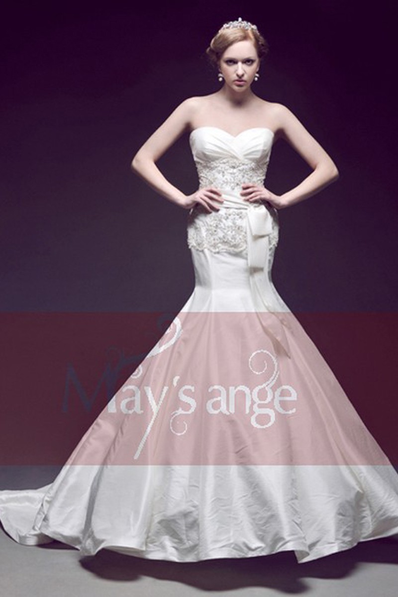 Magnifique robe de mariée Ariel forme sirène - Ref M001 - 01 Magnifique robe de mariée Ariel forme sirène - Ref M001 - 01