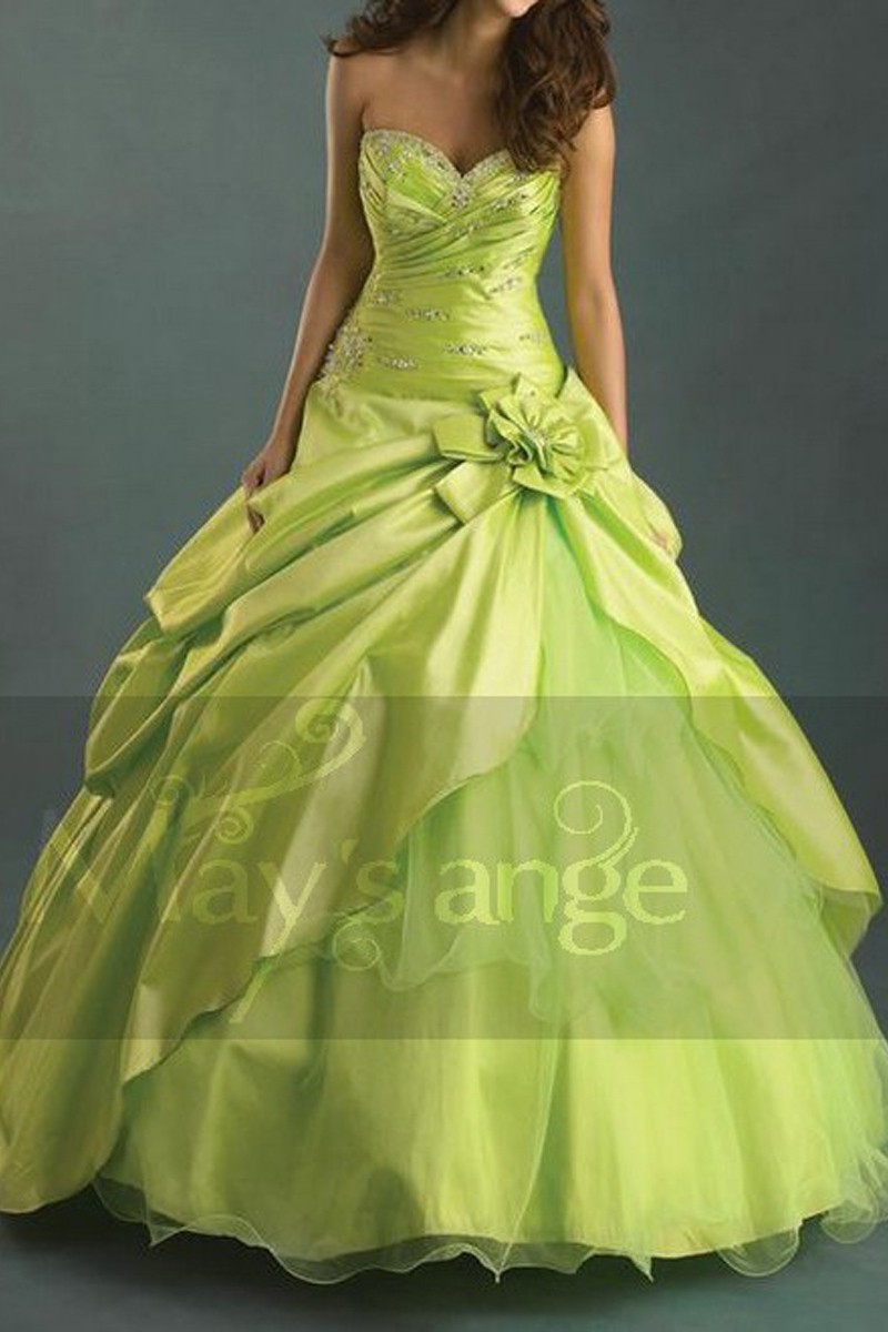 robe de mariage vert
