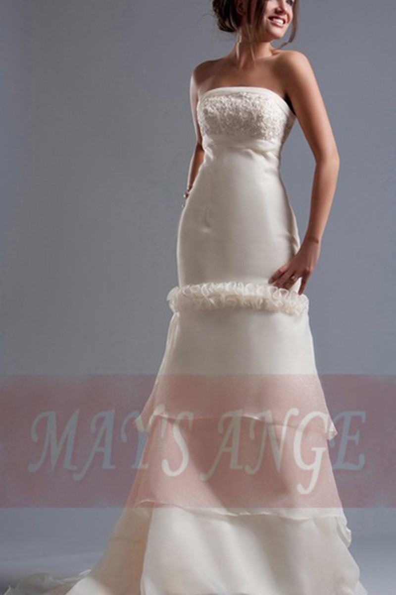 Vintage wedding dress Amber mermaid style - Ref M005 - 01