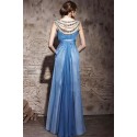 Robe de soirée Impératrice Bleu Azur - Ref PR070 - 03