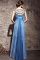 Robe de soirée Impératrice Bleu Azur - Ref PR070 - 03