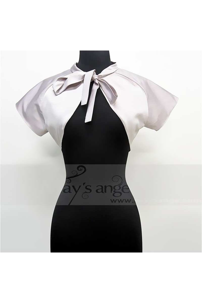 Off white bolero jacket evening wear - Ref BOL022 - 01