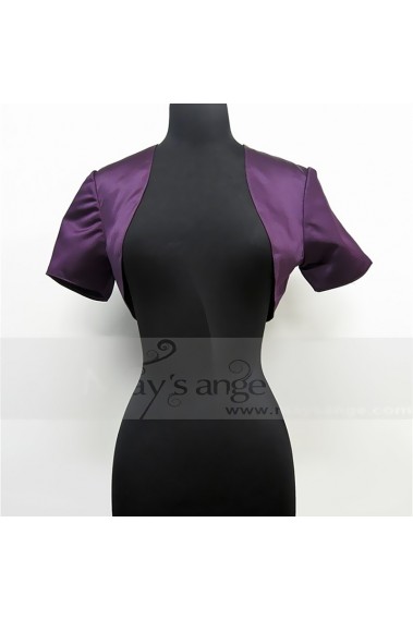 Simple purple elegant bolero evening - BOL026 #1