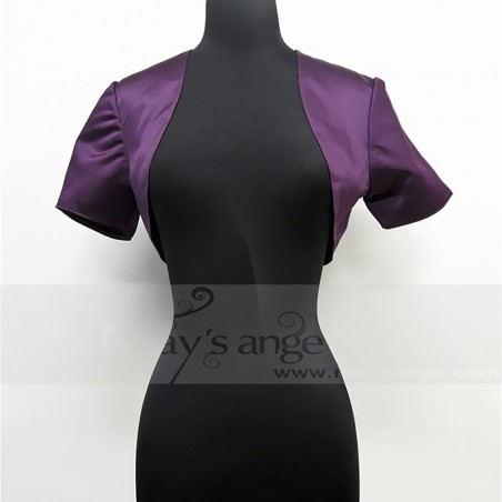 Petit bolero ceremonie femme pourpre