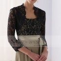 Black lace bolero for evening dresses - Ref BOL030 - 02