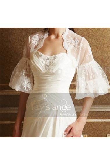 Bolero robe de mariée dentelle vintage - BOL036 #1