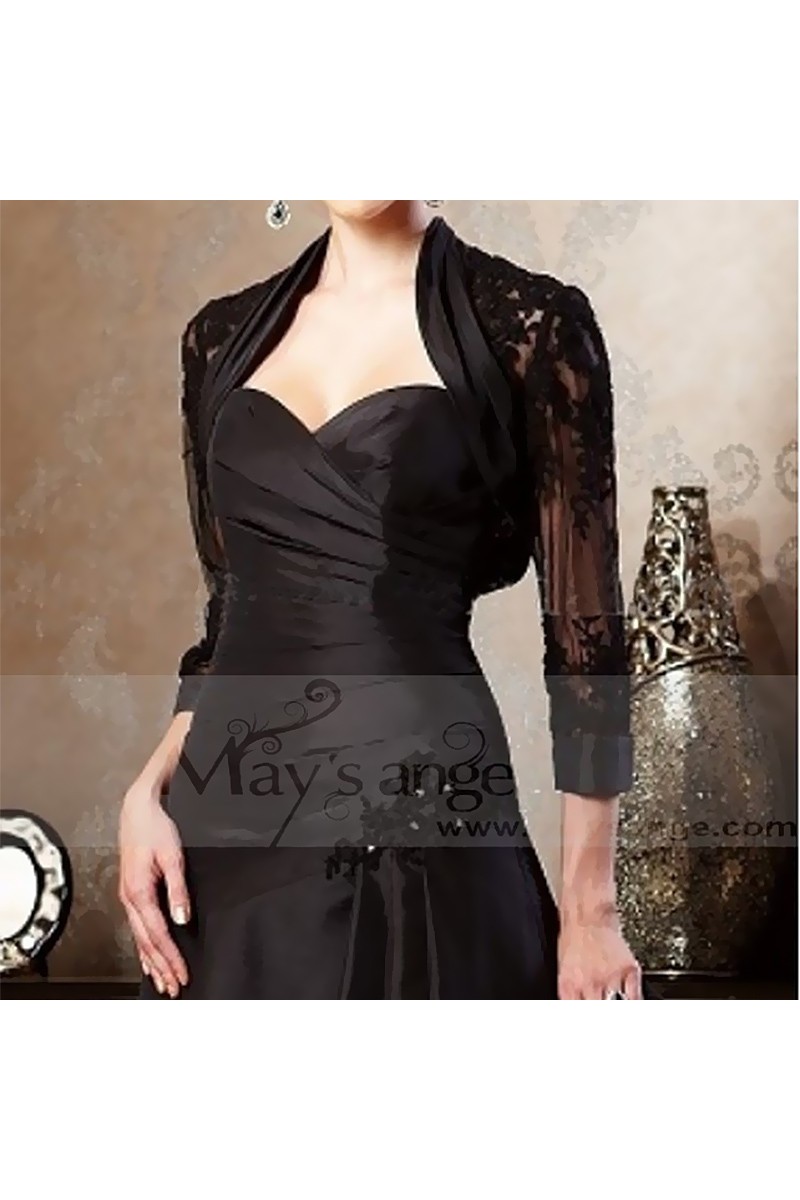 Lace sleeve bolero for evening dresses - Ref BOL038 - 01