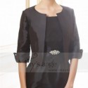 Veste bolero femme ceremonie noir chic - Ref BOL039 - 02