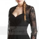 Black lace bolero for evening dresses - Ref BOL042 - 02