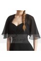 Chiffon black bolero for evening dress - Ref BOL044 - 02