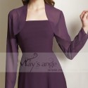 Short purple bolero for evening dress - Ref BOL048 - 02