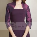 Dark violet bolero for evening dress - Ref BOL049 - 02