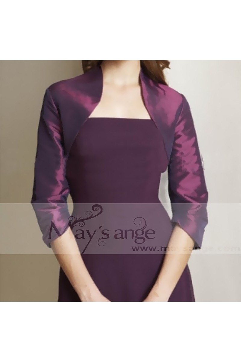 Dark violet bolero for evening dress - Ref BOL049 - 01