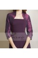 Dark violet bolero for evening dress - Ref BOL049 - 02