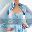 Cheap blue bolero jacket for wedding - Ref BOL055 - 02