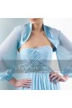 Cheap blue bolero jacket for wedding - Ref BOL055 - 02