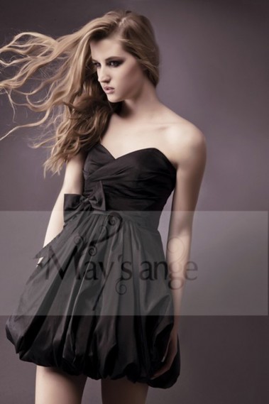 promo Robe de cocktail en satin Tentation avec effet bouffant - C120 promo #1