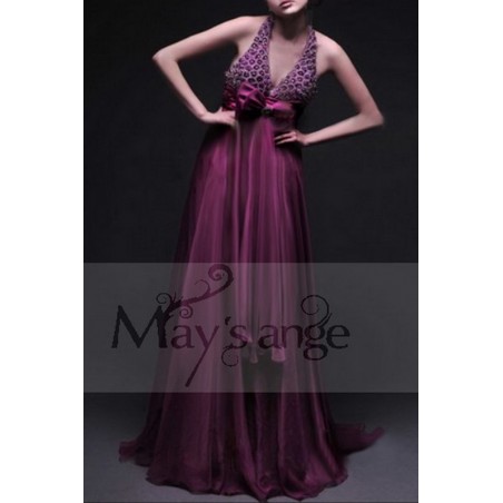 Promotion Robe de soirée de cérémonie Framboise