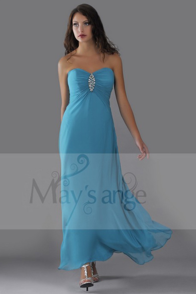 Blue Muslin Dress