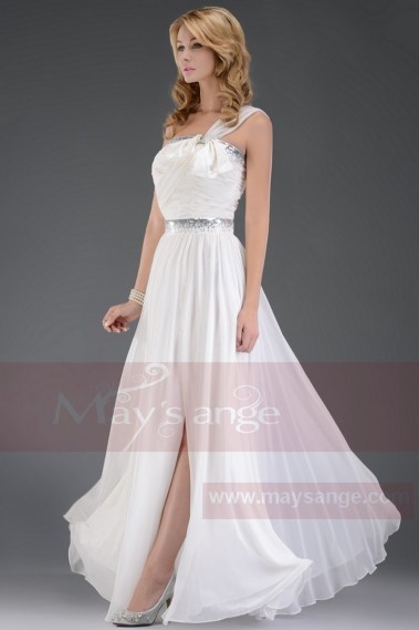 Longue robe de soirée Pureté Lumineuse de mariage - L121 #1