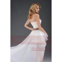 Asymetric White Sexy Dress With Golden Belt For Cocktail Party - Ref L106 - 05