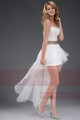 Asymetric White Sexy Dress With Golden Belt For Cocktail Party - Ref L106 - 04