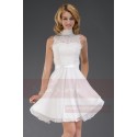 Robe De Cocktail Blanche Chic - Ref C095 - 05