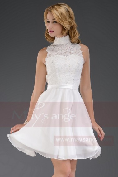 Cute White Bride Dress - C095 #1