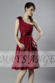 Short One-Shoulder Raspberry Party Dress - Ref C055 - 02