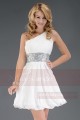 Cute White And Silver Dress For Cocktail - Ref C029 - 02