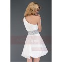 Cute White And Silver Dress For Cocktail - Ref C029 - 04