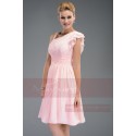Short Pink Chiffon Cocktail Dress - Ref C463 - 02
