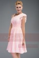 Short Pink Chiffon Cocktail Dress - Ref C463 - 02