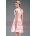 Robe de cocktail rose courte - Ref C463 - 03