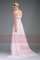 ELSA robe se soirée chic rose avec bretelle - Ref L504 - 03