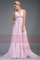 ELSA robe se soirée chic rose avec bretelle - Ref L504 - 04