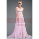 ELSA dress chic pink strap evening with maysange - Ref L504 - 05