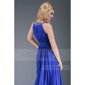 Champêtre Robe de soiré pour mariage  bleu collier - Ref L033 - 04