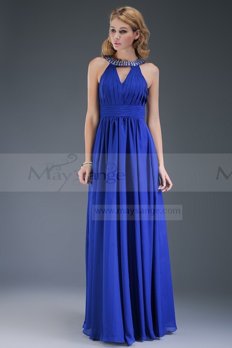 Collier Fantaisie Bleu Turquoise Perle - Style Robe De Mariée Ou Soirée - Neuf Avec étiquettes