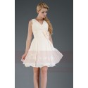 Prom dress neckline champagne C308 - Ref C308 - 02