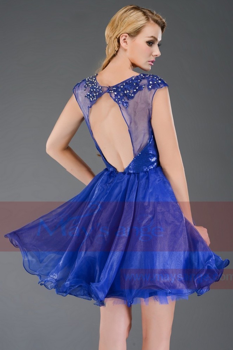 Robe De Cocktail Courte Pour Les Invites De Mariage Gemstone Blue