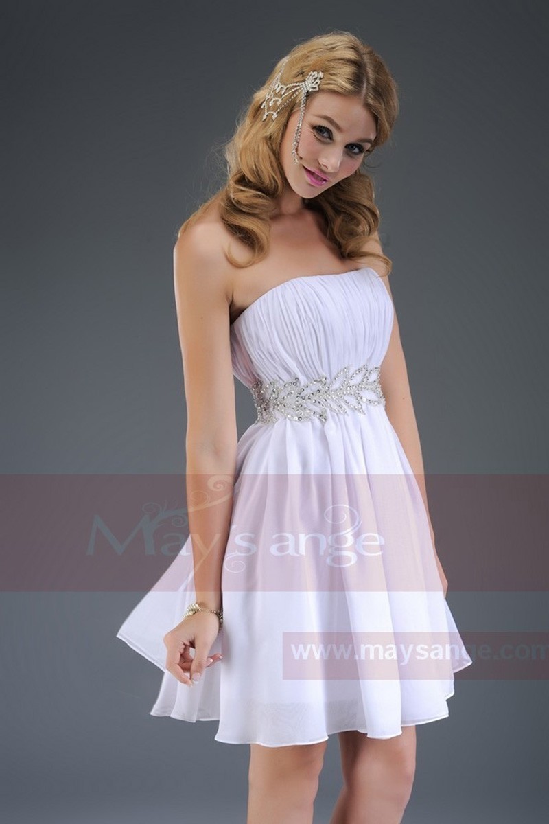 Short evening dress sparkling Laurel C477 - Ref C477 - 01