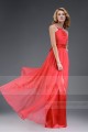 evening dress Cannes festival watermelon red necklace L525 - Ref L525 - 03